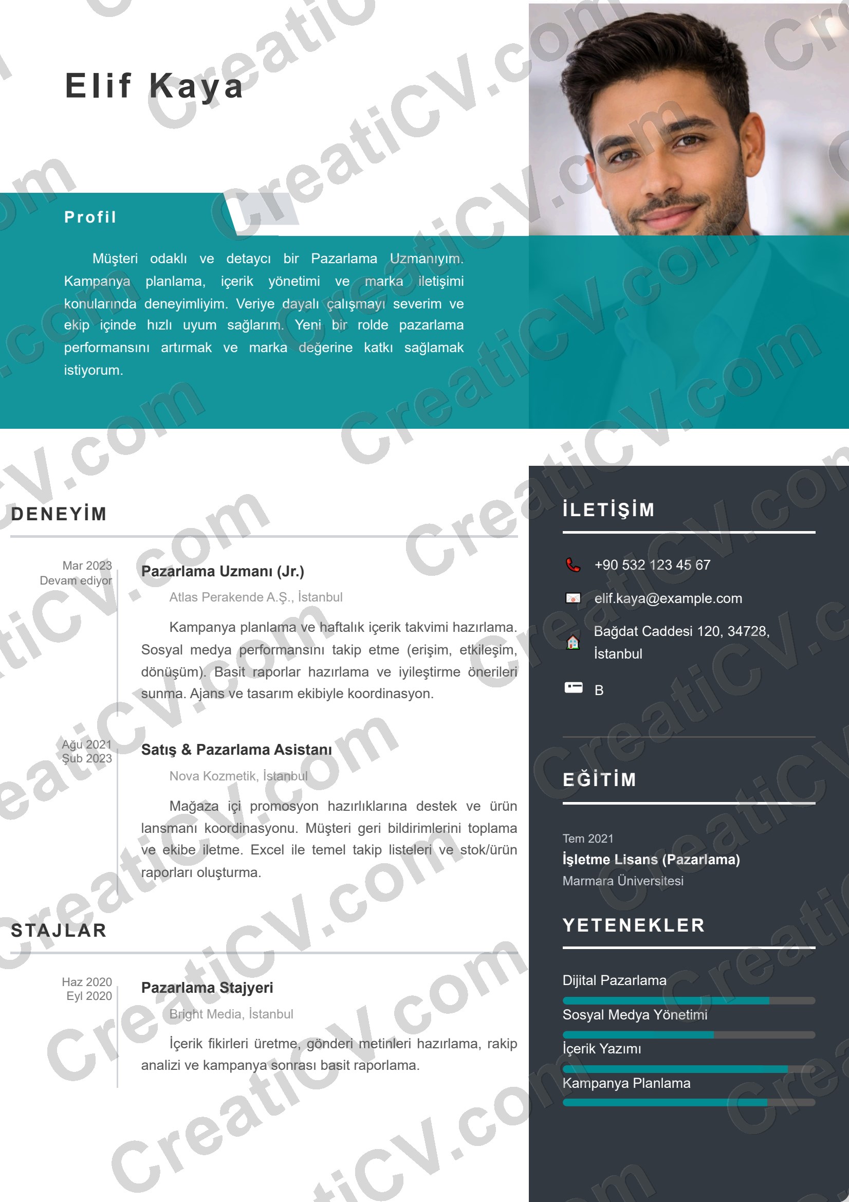 Teal Banner
